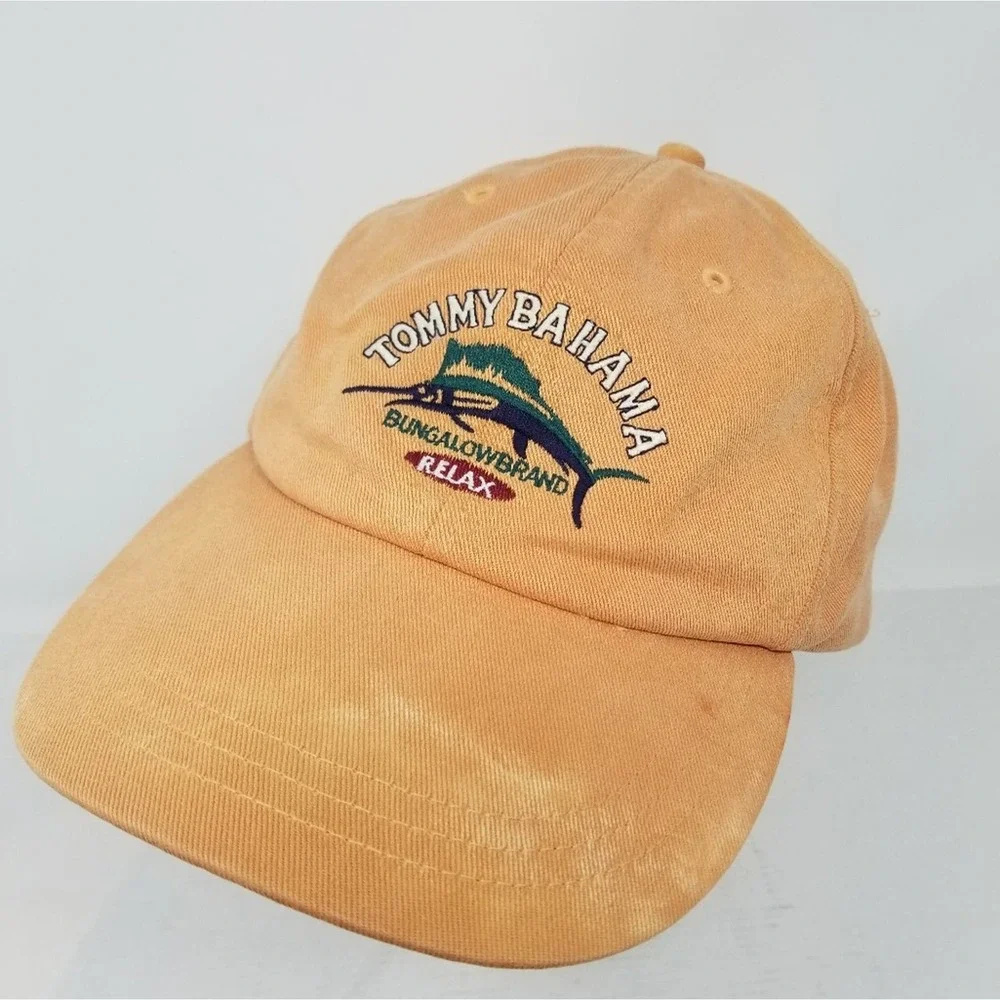 Vintage 90's Tommy Bahama Ball Cap Cotton Adjustable Guys Girls Men's‎